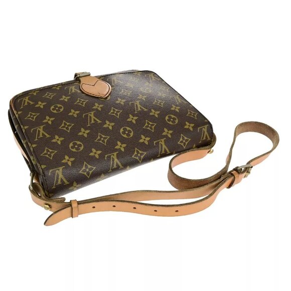 LOUIS VUITTON Cartouchiere GM Shoulder Bag Monogram Leather Brown France M51252 - Picture 15 of 16